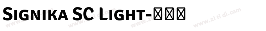 Signika SC Light字体转换